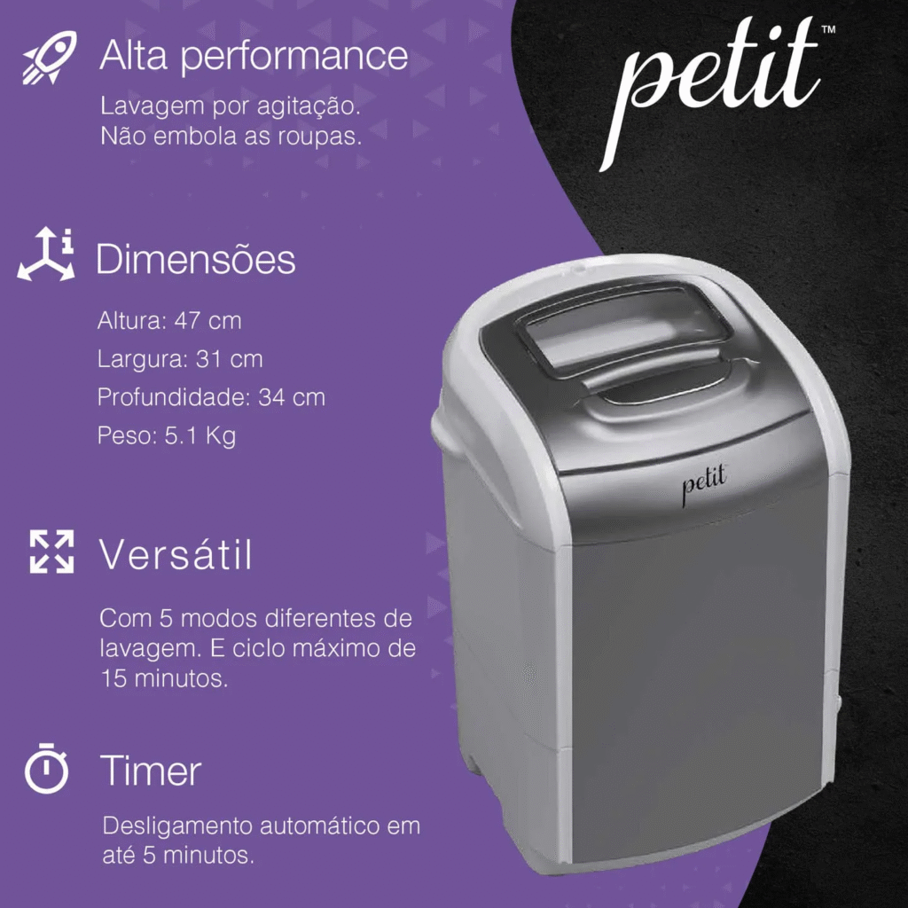 PraXis Petit 1.2kg: A Lavadora Portátil do TikTok