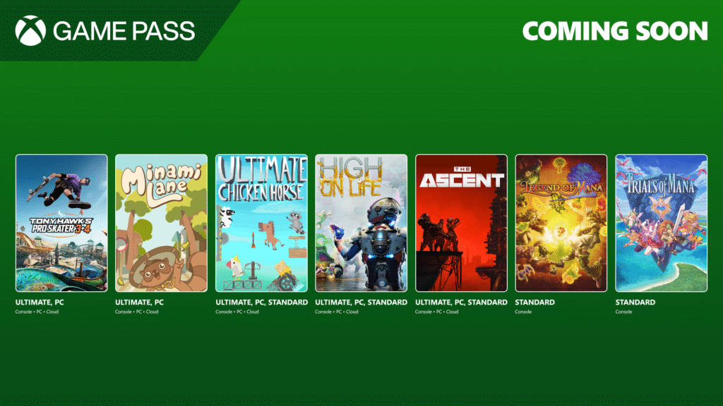 Jogos game Pass julho