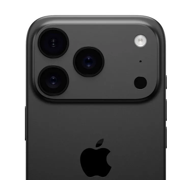 Detalhe da câmera tripla do iPhone 17 com sensores aprimorados